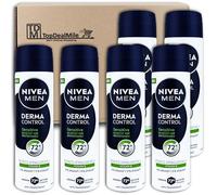 TopDealMile Storage Pack for NIVEA MEN Derma Control Sensitive Antiperspirant Spray 6 x 150 ml Deodorant Spray