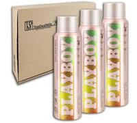 TopDealMile Storage Pack for Playboy Deodorant Spray Golden Era Deodorant for Women 3 x 150 ml