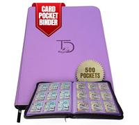 TopDeck 500 Card Binder Pro, Purple, Leather, Nostalgic Elegance
