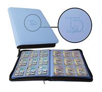 TopDeck 500 Card Ringless Zip Binder Pro - 9-Pocket Pages Side Load Sleeve TCG Storage Portfolio, Compatible with Pokemon, Yu-Gi-Oh, One Piece, MTG, Comic Trading Collectible Cards - Blue