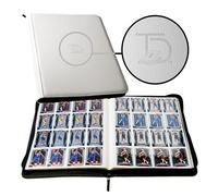 TopDeck TCG Binder - White, 16 Pocket Side Loading Card Binder, Compatible with Pokemon, Yu-Gi-Oh, Magic the Gathering, and More