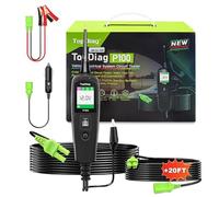 TopDiag P100 Automotive Circuit Tester 12V 24V Power Circuit Probe Tester, Car Electrical Test Tool Kit AC DC Digital Voltage Tester, Auto Diagnostic Kit for Vehicle Trailer Truck Motorcycle Boat