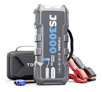 TOPDON 12V 3000A JS3000 Portable Car Battery Jump Starter Pack for Up to 9L Gas/7L Diesel Engines, EVA Protection Case with Handle and Jumper Cables