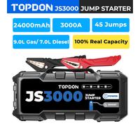 TOPDON 3000A Jump Starter Car Lithium-ion Battery 12V Booster Box Power Bank UK