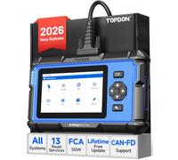 TOPDON AD600Elite OBD2 Scanner, Full System Diagnostic Tool with 13 Resets | Lifetime Free Updates, Car Diagnostic Tool with CAN-FD, FCA AutoAuth