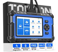 TOPDON OBD2 Code Reader Scanner ArtiDiag600S, 9 Reset Service for Oil/BMS/ABS/SAS/EPB/DPF/TPMS/Throttle/Injector Coding, ABS/SRS/Engine/Transmission Car diagnostic tool, Free Lifetime Upgrade