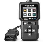 TOPDON AL400 OBD Scanner Code Reader, Check Engine Light for Car after 2003 | Smog Emission Test, O2 Sensor Test, I/M Readiness, EVAP Test, ALL 10 OBD2 Modes, DTC Lookup, Pluag&Play, Graphic Data Stream