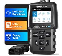 TOPDON AL500 OBD2 Code Reader with Full OBD2 Functions, Universal Car Diagnostic Tool OBD Scanner for All Cars with 2.8＂TFT Display, Free Update, DTC Lookup, Print via PC, Built-in Help Menu, Black