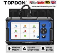 TOPDON OBD2 Code Reader Scanner ArtiDiag600S, 9 Reset Service for Oil/BMS/ABS/SAS/EPB/DPF/TPMS/Throttle/Injector Coding, ABS/SRS/Engine/Transmission Car diagnostic tool, Free Lifetime Upgrade