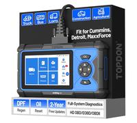 TOPDON ArtiDiag HD Heavy Duty Truck Scanner & Semi Truck Scanner, Heavy Duty Diagnostic Tool & Diesel Scan Tool, 10 Services DPF Regen, Oil/Speed Limit Reset, HD OBD/EOBD, 2 Yr Updates