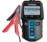 TOPDON BT100 Car Battery Tester, 12 V Battery Tester with 100-2000 CCA Battery Test, Crank Test, Charging System Test for Car, ATV, SUV, Car, Truck, Boat, Black
