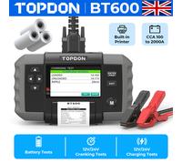 TOPDON BT600 12V Car Battery Tester Cranking Charging Analyzer 100-2000CCA UK