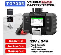 TOPDON BT600 12V Car Battery Tester Cranking Charging Analyzer 100-2000CCA UK