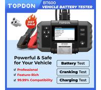 TOPDON BT600 Car Battery Tester 12V Battery Load Tester for Cars Trucks SUV ATV