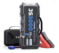TOPDON Jump Starter Power Pack JS3000, 3000A/24000mAh Battery Booster Jump Starter for Up to 9L Gas/ 7L Diesel Engines, Portable Jump Starter Power Bank with Handle/Jumper Cable/EVA Case