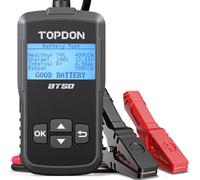 Car Battery Tester 12V, TOPDON BT50, Automotive 100-2000 CCA Battery Load Tester Cranking and Charging System Auto Test Scan Tool Digital Battery Alternator Analyzer (Upgraded Version of AB101)