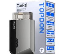 TOPDON CarPal A, OBD2 Scanner, All System Diagnosis, Wireless Bluetooth Diagnostic Tool, Vehicle Health Check, Smog Check, Repair Guide, Engine Inspection, Vehicle Performance Test