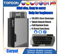 TOPDON Carpal OBD2 Scanner Bluetooth for Car All System Diagnostic Tool iOS Android Vehicle Health Check 6 Reset Services CarPal