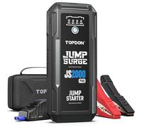 TOPDON Jump Starter Power Pack JS2000Pro, 2500A/16000mAh Battery Booster Power Pack for Up to 8L Gas/6L Diesel Engines, Portable Jump Starter Power Bank with LED Flashlight