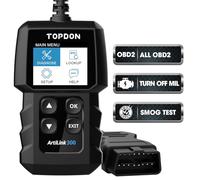 TOPDON OBD2 Diagnostic Tool AL300 Car Universal Vehicle Fault Code Reader with Full OBD2 Functions, Read and Clear Codes to Turn Off Check Engine Light