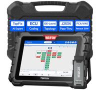 TOPDON ONE OBD2 Scanner Diagnostic Tool with ECU Coding, OE Topology, J2534 Pass-Thru, 50+ Service, Bidirectional Diagnostic Scan Tool with TopFix AI,FCA/Renault/VAG SFD SGW Access,CAN-FD & DoIP