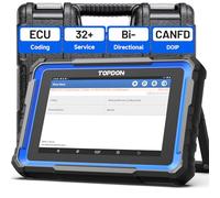 TOPDON Phoenix Nano Car diagnostic tool, 2025 ECU Coding Tool with Full System Diagnostic, 32+ Reset Service, Bi-Directional Control, support CAN FD/DoIP Protocols, FCA AutoAuth, 2 Years Free Updates