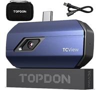 TOPDON Thermal Camera TC001 Android, 512x384 TISR Resolution, -20℃-550℃ | 25Hz, Video Recording, Work with Phones/PC/Tablet, Infrared Report for Electric, Leaking, Pest Inspection, House Maintenance
