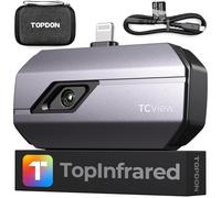 TOPDON Thermal Camera TC002 for iOS, 512 x 384 IR Infrared Thermometer with Lightning Port, -20-550℃, Video Recording, iPhone & iPad Available, for House maintenance, Leak Inspection, Pest Inspection