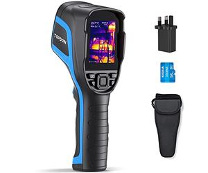 TOPDON Thermal Imaging Camera TC004, 256 x 192 High Resolution infrared camera, Testing Range -20℃~350℃, 0.05℃ Heat Sensitivity, 12-Hour Battery Life with PC Analysis and Video Recording
