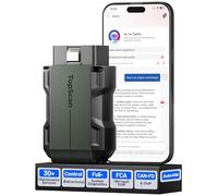 TOPDON TopScan Master OBD2 Scanner Bluetooth, Wireless Bidirectional Car Diagnostic Tool for iOS & Android, Full-System Scan for over 120 Makes, over 30 Reset Functions, CAN-FD & DoIP, AI Support