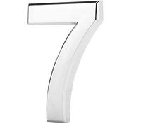 TopE Silver Waterproof 3D Number Stickers - Self Adhesive House Room Door Number for Home Apartment Cabinet Table Mailbox Outdoor Indoor Use