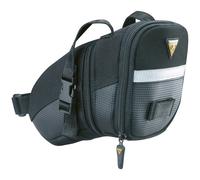 Topeak Aero Wedge Cycling Saddle Bag With Straps Fitment, Medium - Black