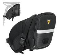 Topeak Aero Wedge Pack Saddle Bag, Strap Fit, Large, Black