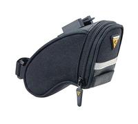 Topeak Aero Wedge Pack, w/Fixer F11, Micro, Black, L x W x H 6.6 x 14 x 8.1 cm / 2.6” x 5.5” x 3.2”