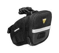 Topeak Aero Wedge with Fixer F25 Seat Pack - Black/Silver, Medium