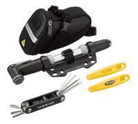 Topeak Deluxe Cycling Accessory Kit, includes Mini Pump/Multi-tool/Tyre Levers/S