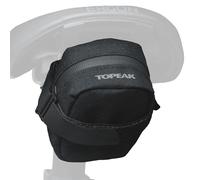 Topeak Elementa Seatbag - Compact Under-Saddle Bike Bag (Black, Size S), 0.3L Capacity, Hook & Loop Mount, 1000D Polyester Construction