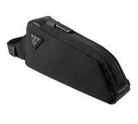 Topeak FastFuel Top Tube Bag (Black, One Size) - Compact 0.5L Frame Bag | Adjustable Bolt-On or Strap Mount, Padded Storage for Snacks & Gear, 70g Lightweight Design