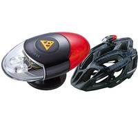 Topeak Headlux Helmet Light - Dual White/Red LED Safety Head Lamp Bike Cycling