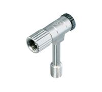 Topeak Pressure Rite Shock Adapter, Schrader,Silver