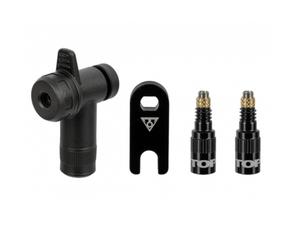 Topeak Turboflow Valve Combo With Rapidhead - Black
