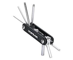Topeak x-Tool+, 11 Function Folding Tool, W/O Bag, Black Color, 3.7" | Topeak X-Tool Multi Tool - Self-Tightening Chromoly Steel, 11 Functions