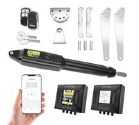 TOPENS XD551 Smart Gate Opener for Medium Duty Single Swing Gates Up to 5.5m, Automatic Gate Opener with App Control AC Powered with Remote Control Kit