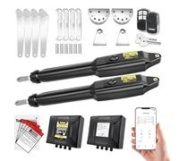 TOPENS XD552 Smart Gate Opener for Medium Duty Dual Swing Gates Up to 5.5m per Arm, Automatic Gate Opener with App Control AC Powered with Remote Control Kit