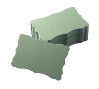 Toperd 120 Pieces Mini Business Cards, 3.66x2.36 inches, Sage-Green