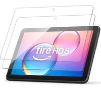 TOPESCT 2-Pack Screen Protector for Fire HD 8 / Fire HD 8 Kids Pro/Fire 8 Kids tablet (2024/2022/ 2020 release),9H Tempered Glass Film,Anti-Scratch,HD Clear