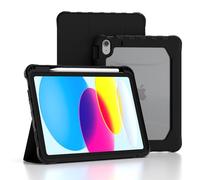 TOPESCT Case for iPad (A16) 11th Generation 11 Inch 2025/ iPad 10th Generation 10.9 Inch 2022, Auto Wake/Sleep, Strong Magnetic Shockproof Cover with Hard PC Translucent Back Shell,w/Pencil Holder
