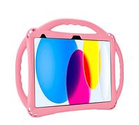 TopEsct Kids Case for iPad 10th Generation 10.9 inch, Built in Kickstand, Comes with Strap Silicon Shockproof Cover and Case 2022 (Pink)