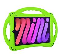 TopEsct Kids Case for iPad Mini 6th Generation Case Heavy Duty Shockproof Cover Childproof Protective kids Cover with Three Handle Stand for 8.3 inch iPad Mini 6 (Green)