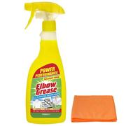 Topest Elbow Grease All-purpose Degreaser Spray- 500 ml- Effective Cleaner Formula for Kitchen, Fabric, and Metallic Surfaces with Ultra Absorbent Ultra Absorbent Microfibre Cleaning Cloth